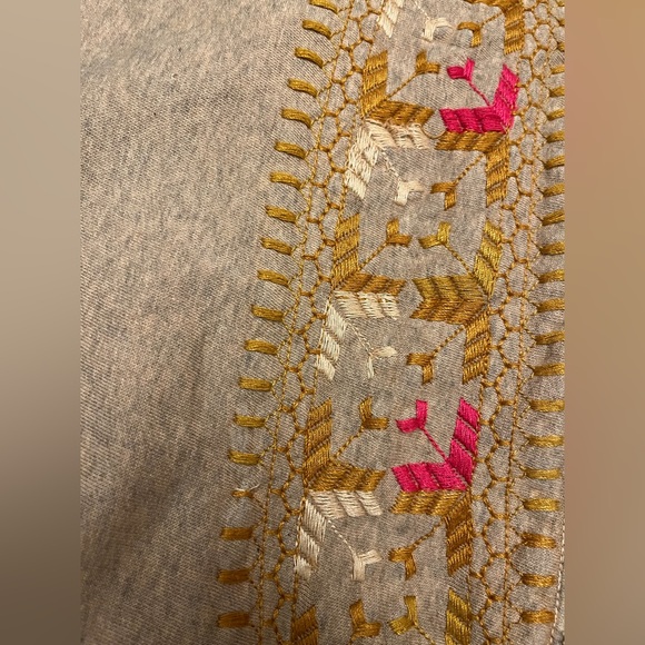 Free People Wildside Embroidered Hooded Poncho Jacket Size M/L - Picture 7 of 14